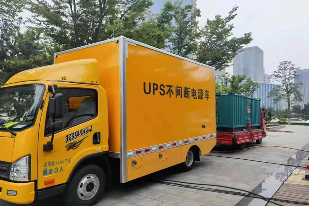顺庆发电机租赁施工现场